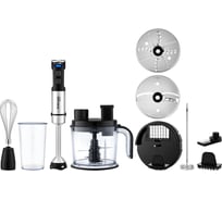 Блендер погружной BRAYER 1269BR 1500 Вт, измельчит 1,5 л, терка,шинков, рез кубик, венч., капуч. BR1269