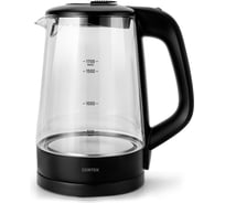 Чайник Centek стекло 1.7л, 2200Вт, Фильтр от накипи, двойной контроллер, защита от перегрева CT-0004