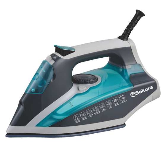 Утюг электро SAKURA SA-3061CG Premium 2600Вт керам.подошва автооткл пар.увлажнение самоочист РТ-00063942 1