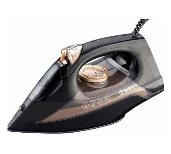Утюг электро SAKURA SA-3068CBK 2400 Вт керам самоочист РТ-00069569 1