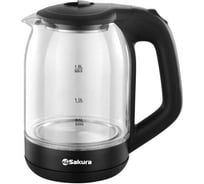 Чайник электрический SAKURA SA-2736BK (1.8) стекл точечн.подсв РТ-00068642