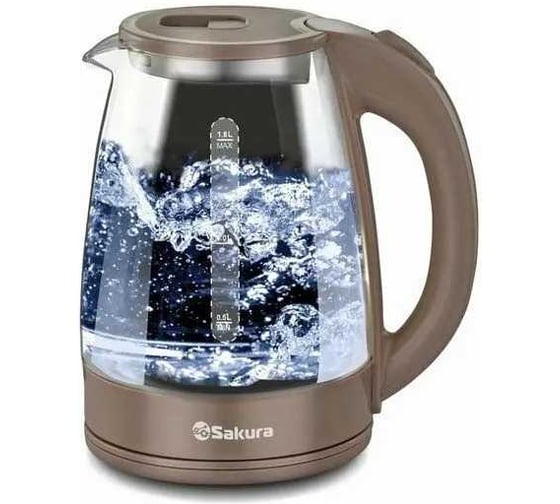 Чайник электрический SAKURA SA-2734C (1.8) стекл точечн.подсв РТ-00068348 1