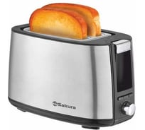 Тостер SAKURA SA-7611S Elegant 750Вт сталь РТ-00069446