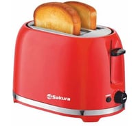 Тостер SAKURA SA-7610R 850Вт красный РТ-00069445