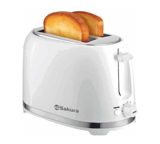 Тостер SAKURA SA-7610W 850Вт белый РТ-00069443 1