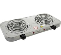 Двухконфорочная электроплитка Atlanta ATH-1741 silver