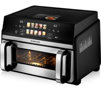 Аэрогриль BRAYER 2055BR 2200 Вт,11 л, t. 200С, съемная решетка, LED-дисплей, 10 программ BR2055