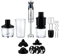 Блендер погружной BRAYER 1270BR 1500Вт, венчик,измельчитель860 мл, соковыжималка, спираль. нарезка BR1270