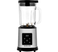Блендер настольный BRAYER 1207BR 2000 Вт, стекл., 1,8 л, 6 нож. титан., импульс, колка льда,сенсор BR1207