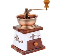 Мельница для ручного помола кофейных зерен Mallony серия Mulino размер 10x16 см бук/фарфор 004686