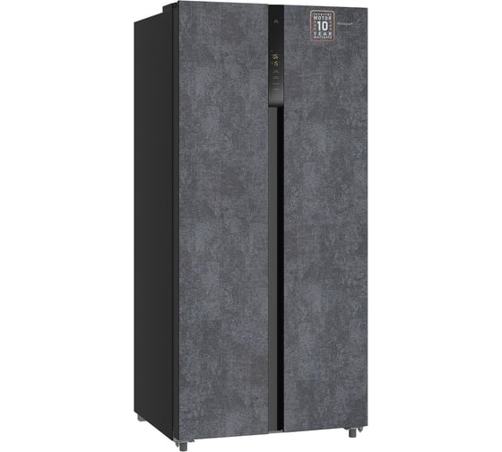 Холодильник Weissgauff WSBS 500 Inverter NoFrost Rock Glass 433053