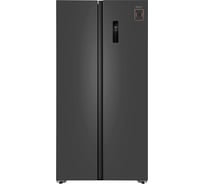 Холодильник Weissgauff WSBS 600 NoFrost Inverter Dark Grey 439475