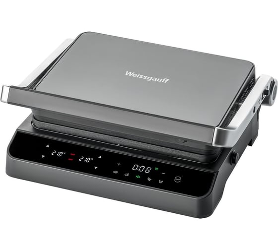 Электрический гриль Weissgauff WCG 250B Digital Glass 298х220