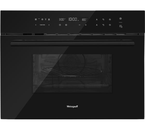 Духовой шкаф компактный с СВЧ Weissgauff OE 446 Black Edition 431523