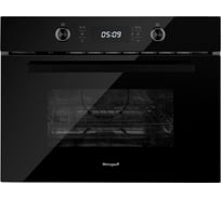 Духовой шкаф компактный с СВЧ Weissgauff OE 449 PDB Black Edition 431550