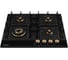 Газовая панель Weissgauff HGG 641 BV Volcano Burner Nano Glass 433644 1