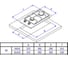 Газовая панель Weissgauff HGG 320 BGL 436123 8