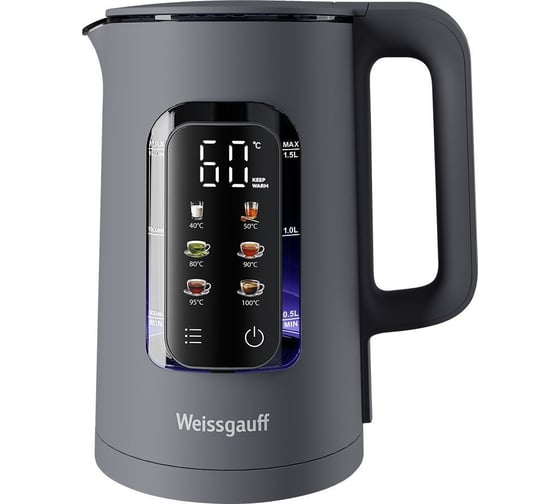 Чайник электрический Weissgauff  WK 1500 Dt Touch BodyCool 434123