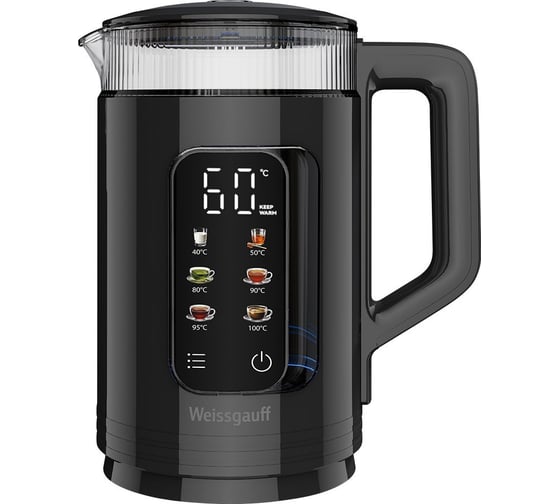 Чайник электрический Weissgauff  WK 1520 Db Touch BodyCool 437946
