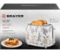 Тостер BRAYER 2103BR-YE, 1080 Вт, 7 режимов, автодогрев, разморозка, отмена, автоотключение, 2 тоста одновременно BR2103YE 9