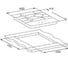 Газовая панель Weissgauff HG 451 XFh 440038 3