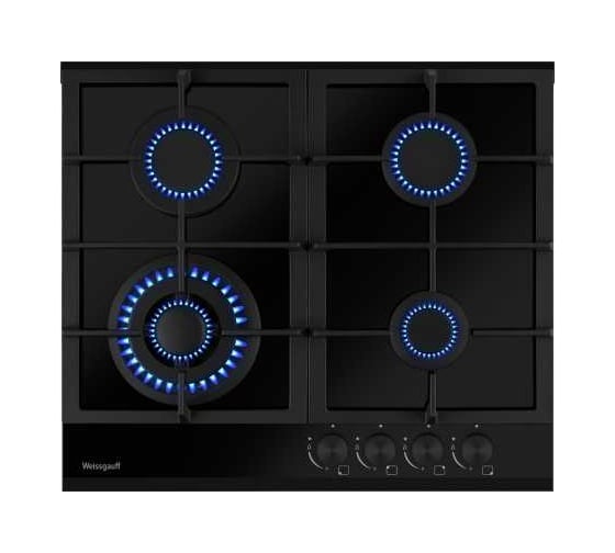 Газовая панель Weissgauff HGG 641 BGh Black Edition 440705