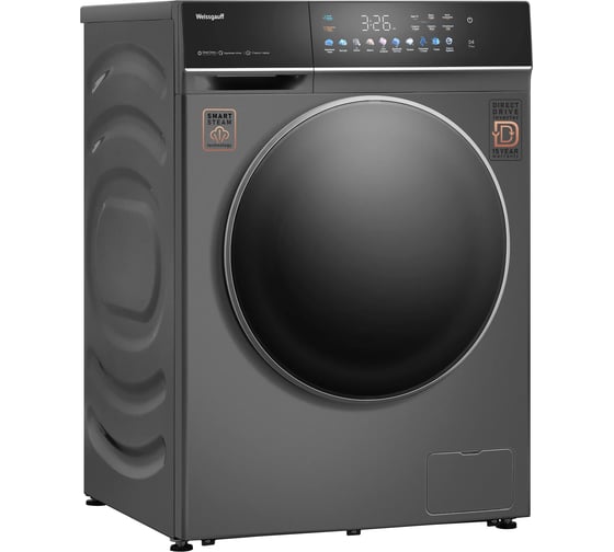 Стиральная машина Weissgauff WM 62210 Direct Drive Touch Inverter Steam Grey 438931