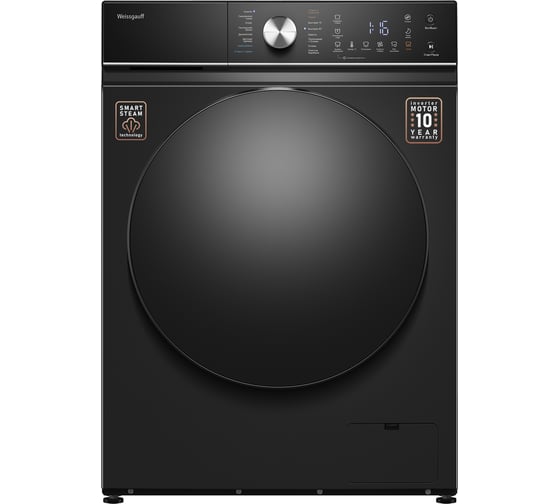 Стиральная машина Weissgauff WMD 61211 D Inverter Steam Matt Black 439110