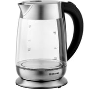 Чайник электрический BRAYER 6114BR 2200 Вт, 1,8 л, стеклян.корп, автоотключ BR6114