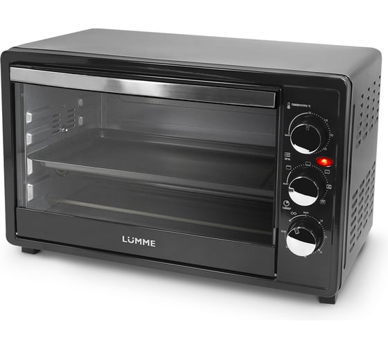 Духовой шкаф (Мини-печь) (КОНВЕКЦИЯ+ВЕРТЕЛ+ГРИЛЬ) LUMME LU-1710 черный жемчуг 39441