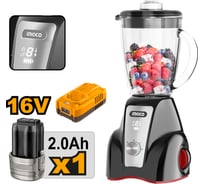 Аккумуляторный стационарный блендер INGCO 16В, 1,5 л (4) CJB052K