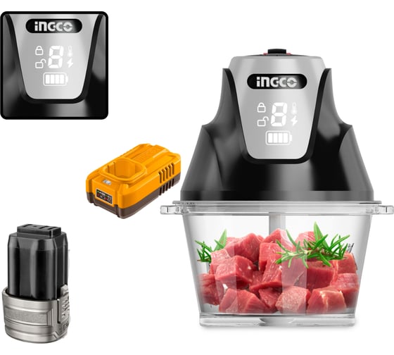 Аккумуляторный измельчитель 16В, 2 л (4) INGCO CFP029K