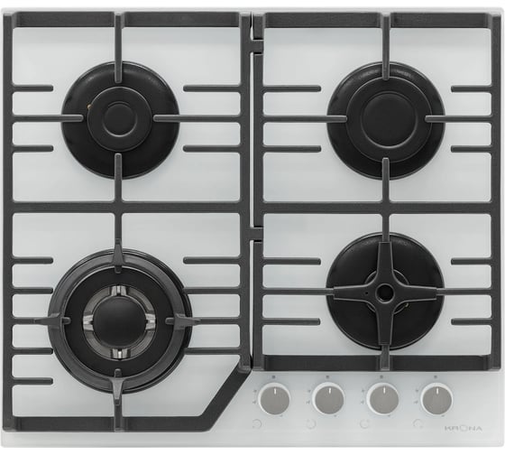 Газовая варочная поверхность (независимая) Krona CORNIOLA 60 WH КА-00002170