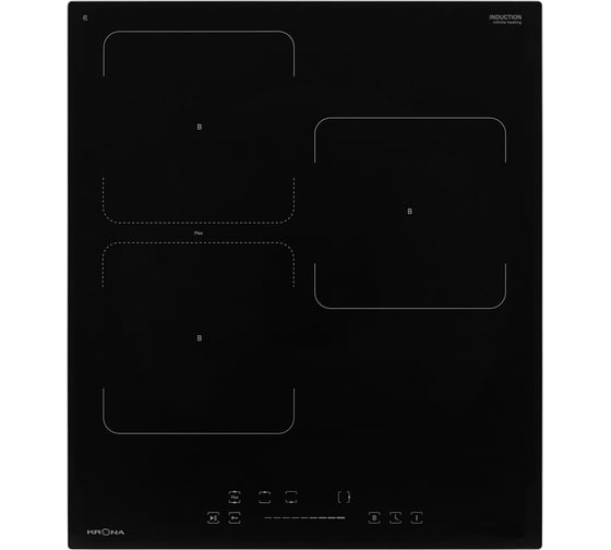 Индукционная варочная поверхность (независимая) Krona ERDE 45 BL 3BFTS КА-00006696