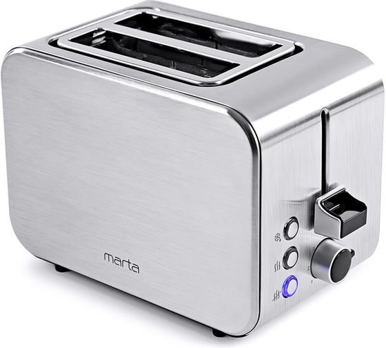 Тостер серый жемчуг MARTA MT-1718 36670