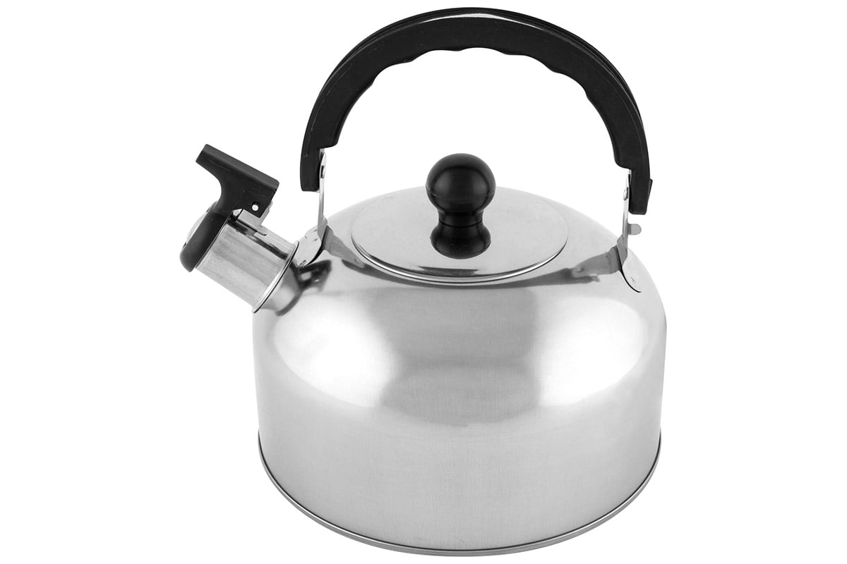 Чайник Mallony CASUAL, объем 2.5 л, из нержавеющей стали со свистком ...