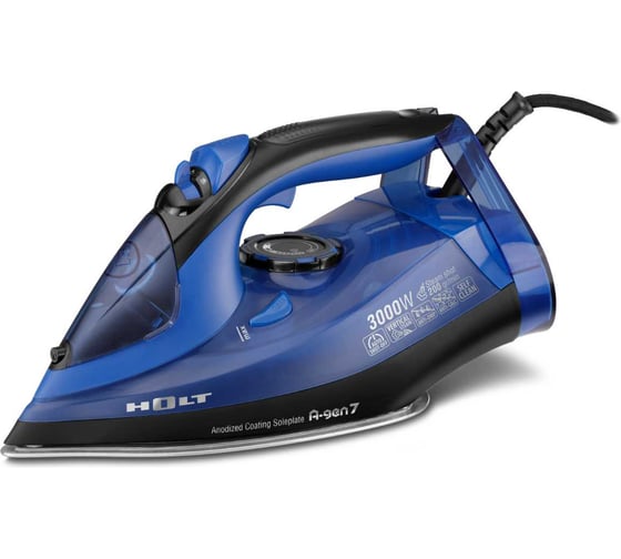 Утюг RAGEX HOLT HT-IR-015-400, 3000 Вт, синий 118020