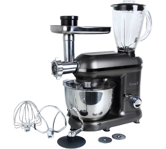 Кухонный комбайн RAGEX 9 в 1 R101-200, 1500 Вт, черный 108600