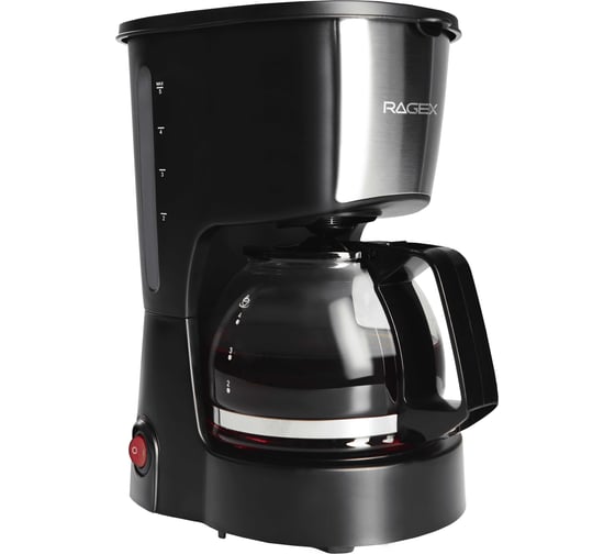 Капельная кофеварка RAGEX R402-000, 600 Вт, черный 117988