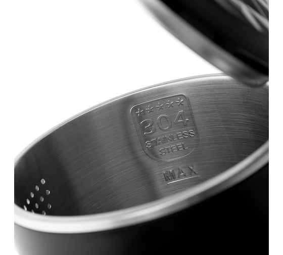 Электрический чайник BRAYER 2200 Вт, 1.5 л, нержавеющее покрытие Cool Touch, черный BR1043BK