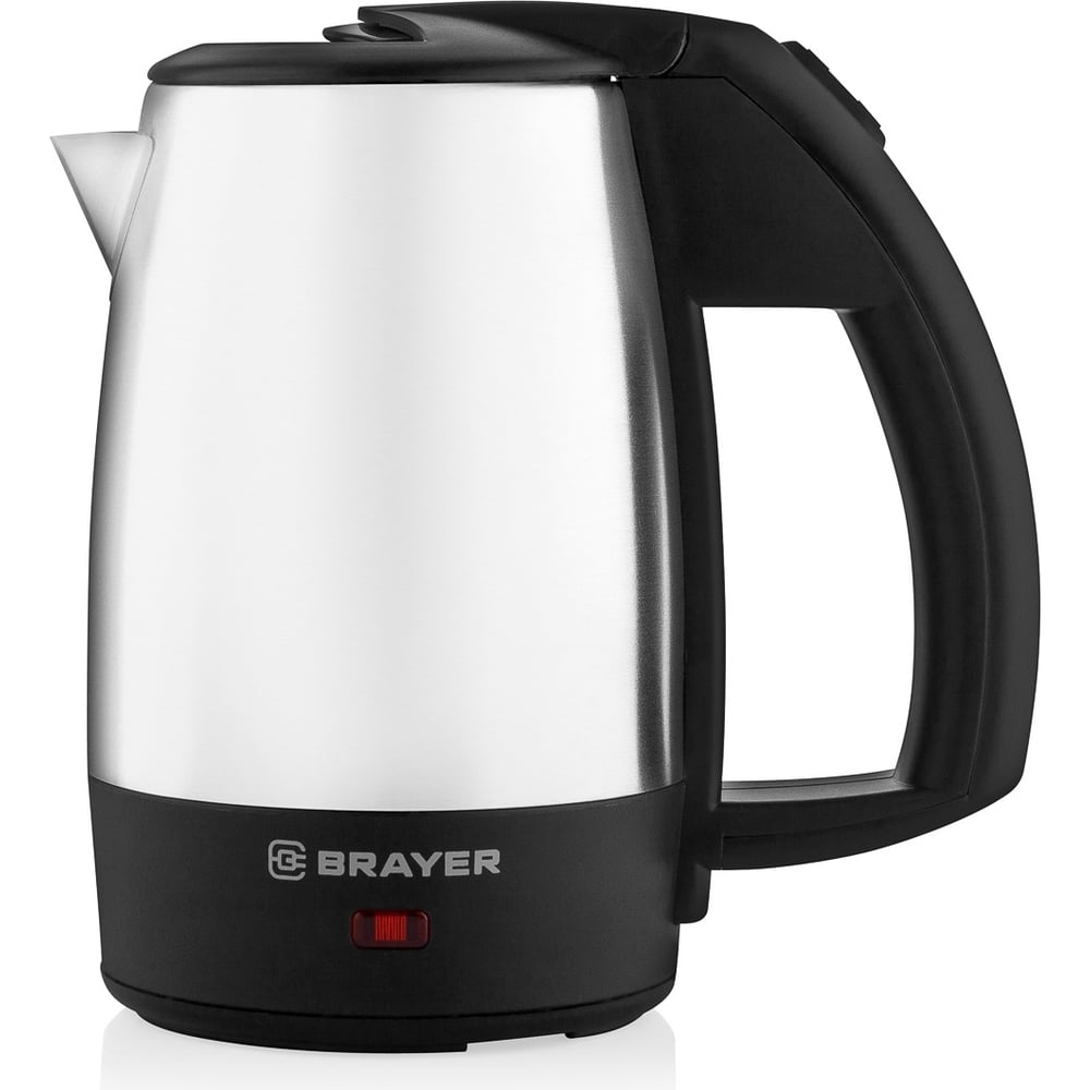 Электрический чайник BRAYER 1000 Вт, дорожный, 0.5 л, нержавеющая сталь ...