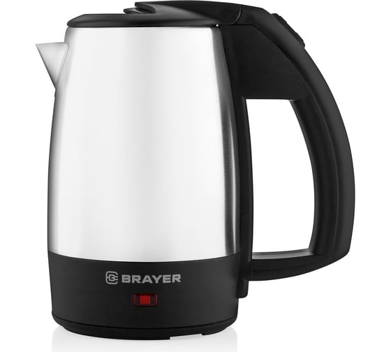 Электрический чайник BRAYER 1000 Вт, дорожный, 0.5 л, нержавеющая сталь BR1080