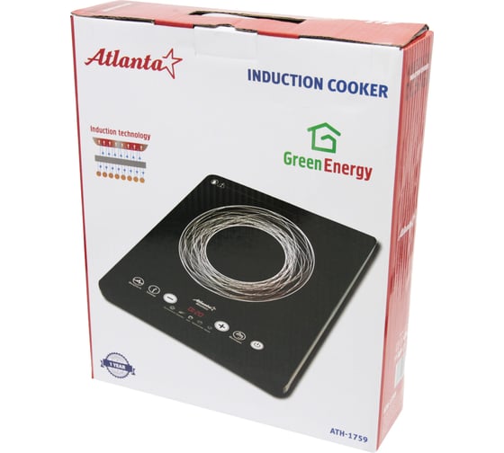 Индукционная электроплита Atlanta ATH-1759 black