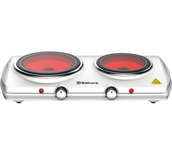 Плитка инфракрасная SAKURA SA-7168S 2конф стеклокерамика УТ000002903