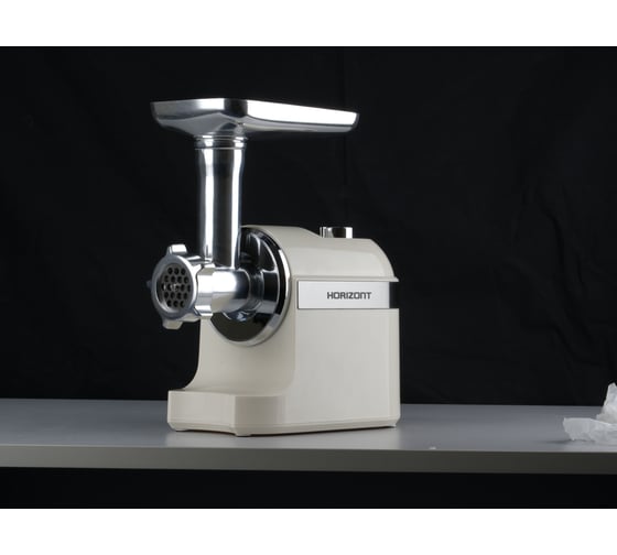 Мясорубка Horizont HMG02A-1800 бежевый, 1800 Вт, 2 скорости, реверс 905386