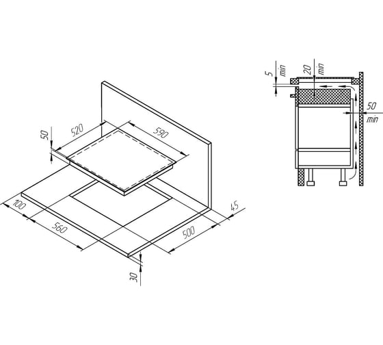 Индукционная варочная поверхность Kuppersberg ICS 604 5804