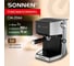 Кофеварка рожковая SONNEN с дисплеем CM-2066, ручной капучинатор, сенсор, 1л, 950 Вт, 19 бар, 457882 2