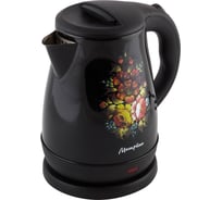 Электрический чайник Матрёна MA-003 1,7 л стальной черный хохлома 005411