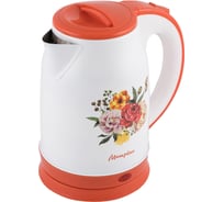 Электрический чайник Матрёна MA-120 1,8 л стальной цветы 007387