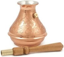 Медная кофеварка Заря Восточная красавица 0.46 съемная ручка 678-03